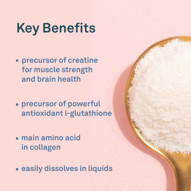 Organika Glycine Powder - Proteinogenic Amino Acid - Aids Protein Synthesis, Collagen Formation, Joint And Muscle Health, Calming Effect - 450G
