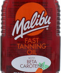 Malibu Fast Tanning Oil | Infused With Beta Carotene | Tropical Coconut Fragrance | Dermatologically Tested | Water Resistant | 200Ml