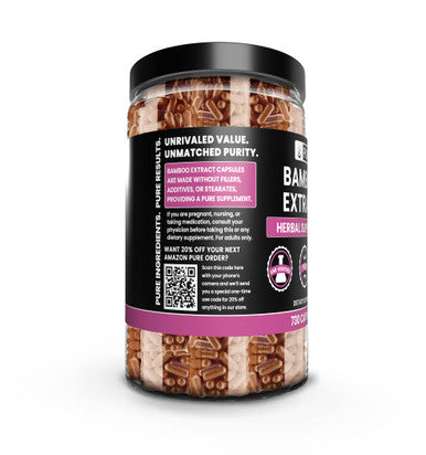 PURE ORIGINAL INGREDIENTS Bamboo Extract (730 Capsules) No Magnesium Or Rice Fillers, Always Pure, Lab Verified