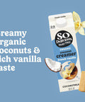 So Delicious Dairy Free Coconut Milk Creamer, French Vanilla, Vegan, Organic, Non-GMO, Creamy Plant Based Coffee Creamer, 32 FL OZ Carton
