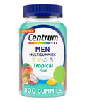 Centrum Men'S Multivitamin Gummies Tropical Fruit Flavors Made From Natural Flavors 100 Count 50 Day Supply