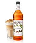 Monin - Honey Syrup, Smooth Sweet Honey Flavor, Great for Teas, Lemonades, Cocktails, & Coffee, Gluten-Free, Non-GMO (1 Liter)