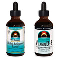 Source s Liquid Supplements, Herbal Resistance and 2000 iu Vitamin D-3 - 4 oz Bottles