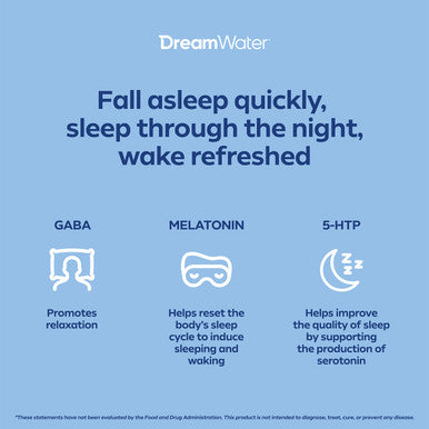 Dreamwater Sleep Aid Drink 2.5 oz Liquid Snoozeberry 4 Count