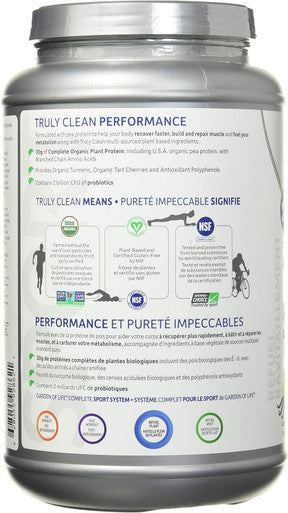 Garden of Life Sport Organic Plant Based Protein Vanilla 806 G