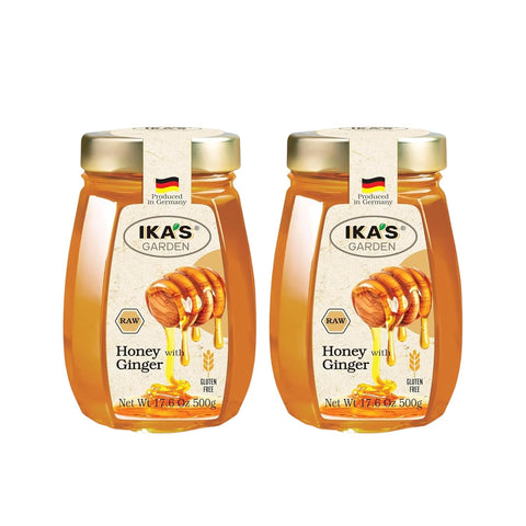 Ika's Garden Raw Manuka Honey with Blossom Honey - 100% Pure, Unfiltered, Gluten-Free Ã¢â‚¬â€œ Product of Germany, 17.6 oz (500g) Jar