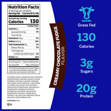 Orgain Grass Fed Clean Protein Shake Creamy Chocolate Fudge Meal Replacement 11 oz 12 Count Organic Kids Protein Nutritional Shake Vanilla Great for Breakfast Snacks 8.25 oz 12 Count
