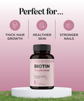 Thicker Hair Growth Vitamins For Women - Extra Strength Biotin And Collagen Supplement With Healthy Hair Vitamins For Hair Loss - Visibly Stronger And Fuller Hair Growth Supplement (1 Month) (Womens)