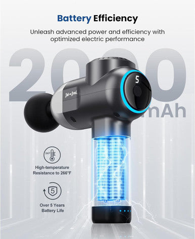 Bob And Brad C2 Massage Gun, Deep Tissue Percussion Massager Gun, Muscle Massager With 5 Speeds And 5 Heads, Electric Back Massagers For Professional Athletes Home Gym, Fsa And Hsa Eligible