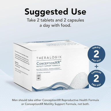 Theralogix ConceptionXR Motility Support Formula - Men's Preconception Vitamins for Fertility Support - Male Fertility Supplements for Sperm Health - NSF 360 Count (Pack of 3)