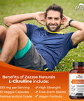 Zazzee High Strength L-Citrulline Malate, 1800 Mg Per Serving, 180 Vegan Capsules, 60 Day Supply, High Absorption With Superior