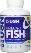 USN Supplements Omega-3 Fish Oil Softgel Capsules, 220 Count