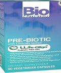 Bio Nutrition Inc Pre-Biotic Fiber - Llife-Oligo - 1400 Mg - 60 Vegetarian Capsules - Gluten Free - Improves Gut Health - Clinically Tested By