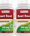 Best Naturals Beet Root Powder 500 mg 180 Capsules (180 Count (Pack of 2))