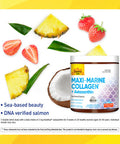 Country Life Maxi-Marine Collagen + Astaxanthin Sea-Based Beauty Tropical Punch Flavor 3.9 Fl Oz Powder Certified Gluten Free