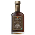 Crown Maple Certified Organic Bourbon Barrel Aged Maple Syrup, Pure, Gluten Free, No Preservatives, Non-GMO Pairs well with Pancakes, Coffee, Cocktails & Brunch, 25 Fl Oz (Pack of 1)