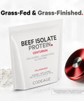 Codeage Grass-Fed Beef Isolate Protein Powder Supplement - 20 Amino Acids Collagen-Rich - Athletes & Sports - Unflavored Carnivore Protein Supplement BCAA & EAA Supplement - Gluten- - 26.45 oz