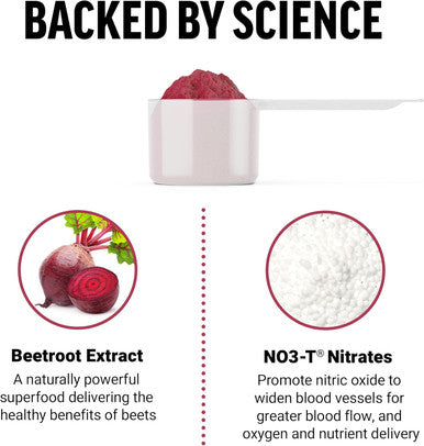 Force Factor Total Beets Drink Mix Superfood Powder with Nitrates to Support Circulation Nitric Oxide Energy Endurance and Stamina Cardiovascular Heart Health Supplement 60 Servings 2-Pack