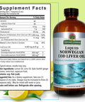 Nature'S Answer Cod Liver Oil Liquid Supplement 16-Fluid Ounces | Promotes a Healthy Heart & Brain | Cognitive and Cardiovascular Support | Great Tasting (Pack of 1)