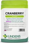 Lindens Cranberry Juice 5000mg Tablets - 100 Pack - Easy Way to Work Cranberry Into Your Day, Rich in Polyphenols & Antioxidants, Popular with Women - UK Manufacturer, Letterbox Friendly