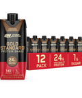 Optimum Nutrition Gold Standard 24g Protein Shake, Vanilla, 12 Ct