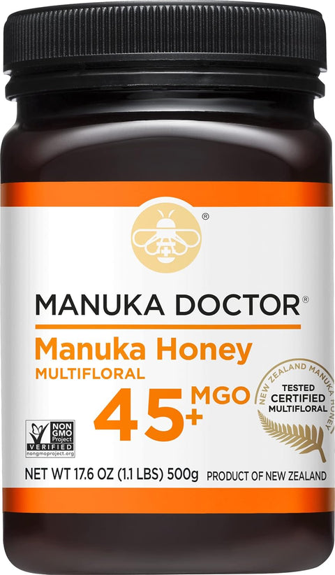 Manuka Doctor - MGO 125+ Manuka Honey Monofloral, 100% Pure New Zealand Honey. Certified. Guaranteed. Raw. Non-GMO (8.75 oz)