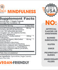 Genius Mindfulness Supplement, Nootropic Cognitive Brain Booster Enhances Memory, Focus & Energy - Calming Supplement with Ashwagan, NeuroFactor, & Blueberry Extract - 30 Veggie Capsules