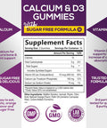 Nature'S Nutrition Sugar Calcium Gummy Bites Plus 400 IU Vitamin D3 Bone Health & Immune Support Supports Bone Strength - Chewable Calcium Nutrition Supplement Non-GMO Orange Flavor Chews - 60 Gummies