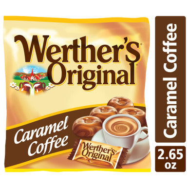 Werther's Original Hard Carmel Coffee Candy, 2.65 Oz Bags (Pack of 12)