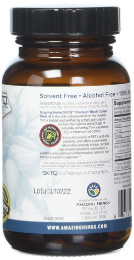 Amazing Herbs Oil Black Seed Prem 500Mg