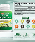 Best Naturals Peppermint Oil Bowel Soothing Dietary Supplement 250 mg 120 Count