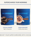 Blueprint Bryan Johnson Non Dairy Cocoa Powder - 7.5% Flavanols, 100% Pure Cocoa, Low Fat Unsweetened Cocoa, Undutched, Keto Friendly, Great for Baking & Cooking, Tested for Heavy Metals (12 Ounces)