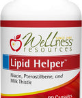 Lipid Helper NonFlush Niacin 520 mg Pterostilbene Milk Thistle 90 Capsules