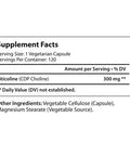 LongLifeNutri Citicoline Cdp Choline 300Mg - Brain Booster For Enhanced Focus & Clarity - 120 Veggie Capsules - Made In Usa