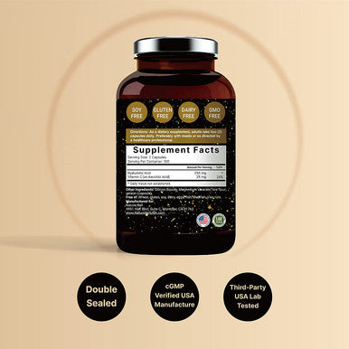 NatureBell Plant Based Hyaluronic Acid Supplements 250mg Hyaluronic Acid with 25mg Vitamin C Per Serving 200 Capsules 2 in 1 Formula Supports Skin Hydration Joints Lubrication and Antioxidant