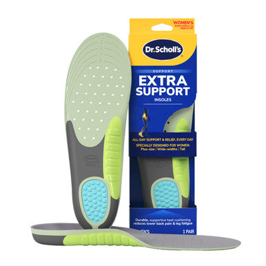 Dr. Scholl's Insoles for Women Extra Support Pain Relief Orthotics Shoe Inserts Designed for Plus-Size 1 Count