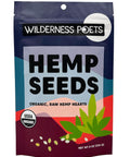 Wilderness Poets Hulled Hemp Seeds, Organic Raw Hemp Hearts (32 Ounce - 2 Pound)
