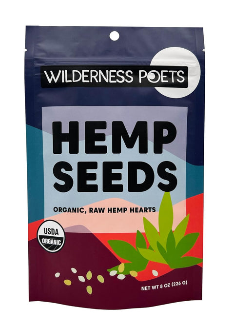Wilderness Poets Hulled Hemp Seeds, Organic Raw Hemp Hearts (32 Ounce - 2 Pound)