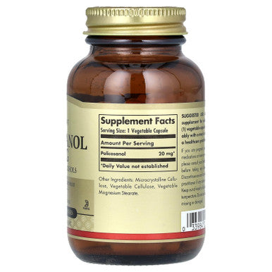 Solgar Policosanol 20 Mg 100 Vegetable Capsules