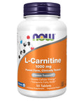 Now Foods L-Carnitine Fitness Support 1000 mg 50 Tablets
