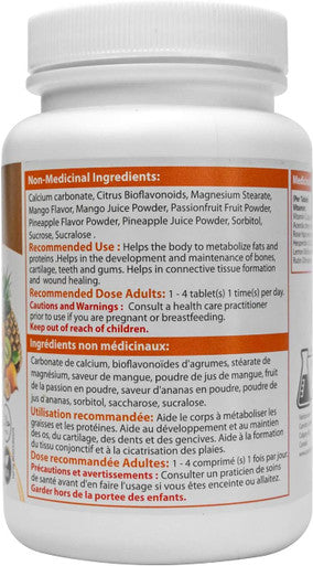 Canvita Halal Vitamin C 500mg All-In-One for Immunity Manage High-Blood Pressure and Memory Protection HALAL Certified and Made in Canada