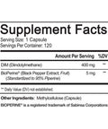 NutriFlair DIM Supplement 400mg with Bioperine, 120 Capsules - Diindolylmethane - Estrogen Metabolism Support & Hormone Balance, Menopause, PCOS, Acne and Skin Care for Men & Women - Compare to 300mg