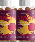 Vivacity - Ashwagandha Vitamin Gummies by Addot WellLife - Hemp Oil, Turmeric, L-theanine, Maca Root, Chamomile Gummy - for Stress, Relax, Calm, Muscle, Energy, Endurance 2 Bottle 120ea
