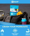 Equip Foods Pure Pre All Natural Pre-Workout Powder | Caffeine Free EAA Vitamin C B6 B12 L-carnitine Agnine | Naturally Boosts Workouts | 30 Servings BlackBerry Lemon Decaffeinated