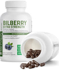 Bronson Bilberry Extra Strength Vaccinium Myrtillus, Promotes Eye Health And Supports Healthy Vision - Non Gmo, 200 Vegetarian Capsules