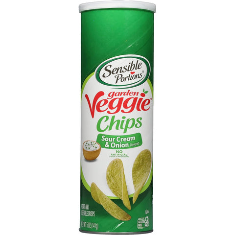 Sensible Portions Stacked Garden Veggie Chips, Salt & Vinegar, 5 oz