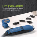 Remington PG6250 WetTech Lithium Powered Head, Beard, & Body Grooming Kit, Trimmer (8 Pieces)