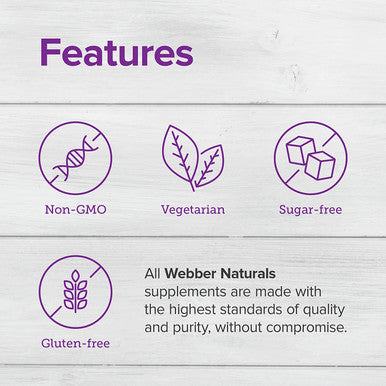 Webber Naturals Probiotic 55 Billion 30 Capsules Supplement for Immune and Digestive Health ShelfStable No Refrigeration Required Non GMO and Gluten Vegetarian