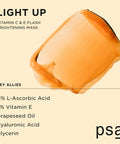 psa LIGHT UP Vitamin C & E Flash Brightening Mask