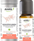 Le Comptoir Aroma Huile Essentielle Biologique D'Eucalyptus Citronne - 100% Biologique, Pure Et Naturelle. Made In France. Organic Essential Oil Of
